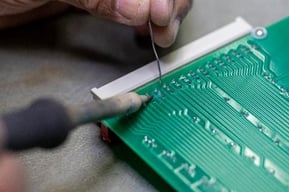 Soldering a circuit board