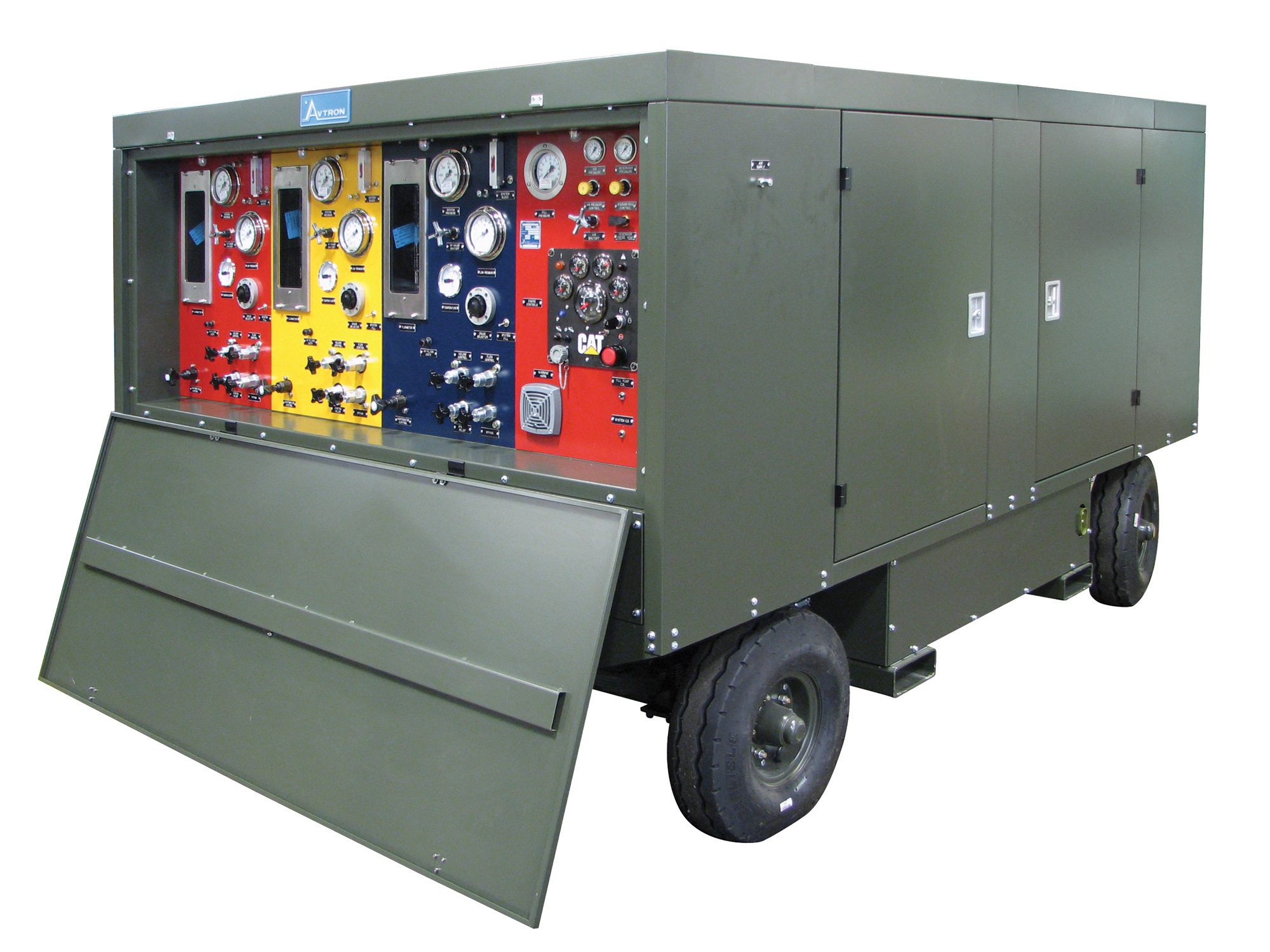 H104 Triple-System, Diesel-Driven Portable Hydraulic Supply Cart 